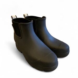 UGG Black and Cream Ankle Boots